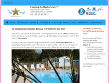 Tablet Screenshot of campingdeshautessentes.fr